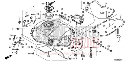 FUEL TANK VFR1200XE de 2014